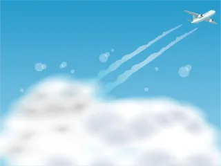 Clouds Airplane Sky Stickdatei