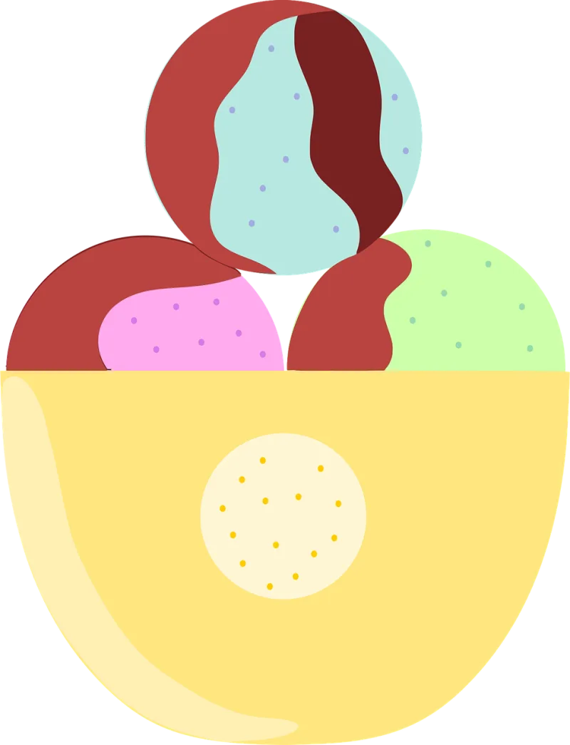 Ice-cream Dessert Sweet Stickdatei – Essen & Trinken