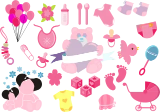 Baby Girl Toddler Stickdatei