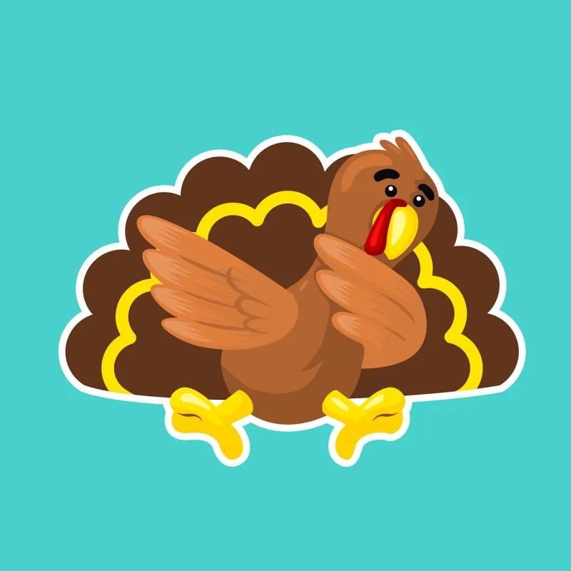 Turkey Bird Cute Stickdatei – Natur