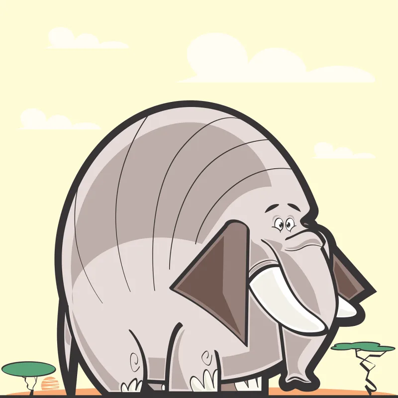 Elephant Animal Africa Stickdatei – Tiere