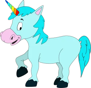Unicorn Animals Cute Stickdatei