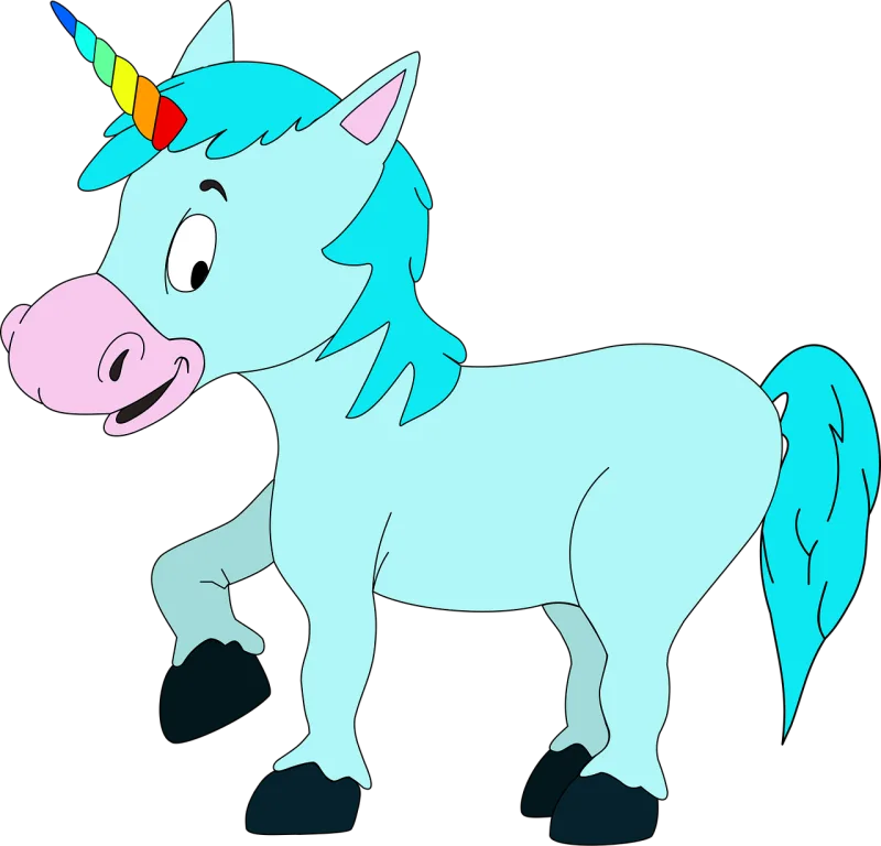 Unicorn Animals Cute Stickdatei – Kinder