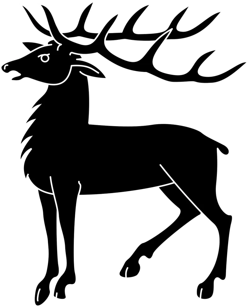 Deer Animal Mammal Stickdatei – Tiere