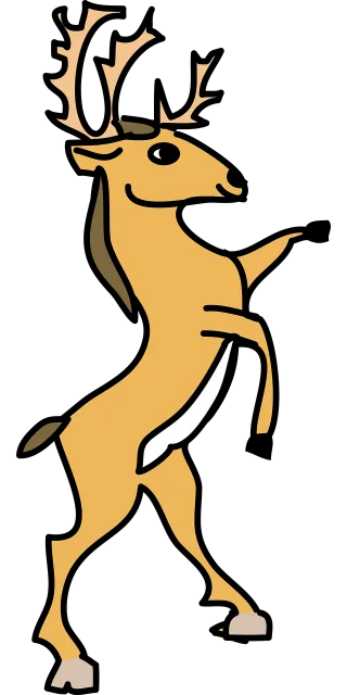 Deer Antler Animal Stickdatei