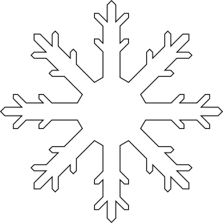 Snowflake Winter Snow Stickdatei