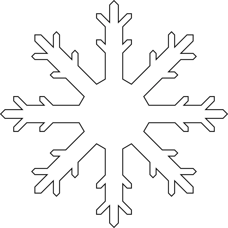 Snowflake Winter Snow Stickdatei – Weihnachten