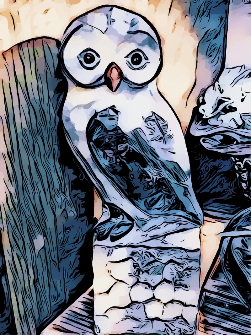 Owl Nature Bird Stickdatei – Tiere