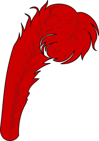 Feather Soft Red Stickdatei