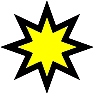 Star Yellow Space Stickdatei