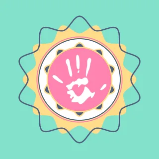 Love Heart Hand Stickdatei