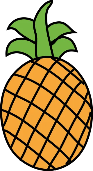 Pineapple Fruit Food Stickdatei – Essen & Trinken