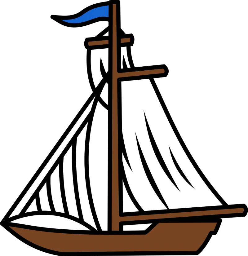 Boat Sailing Sails Stickdatei – Fahrzeuge