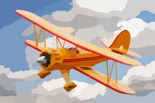 Plane Airplane Travel Stickdatei