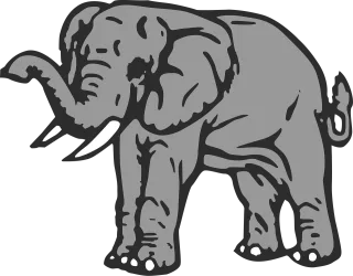 Elephant Animal Nature Stickdatei