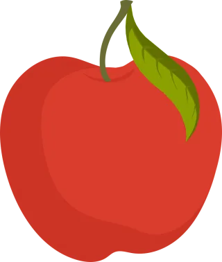 Red apple Fruit Food Stickdatei