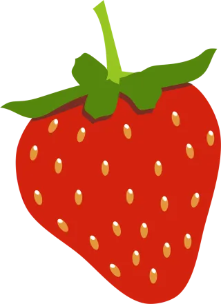Strawberry Fruit Food Stickdatei
