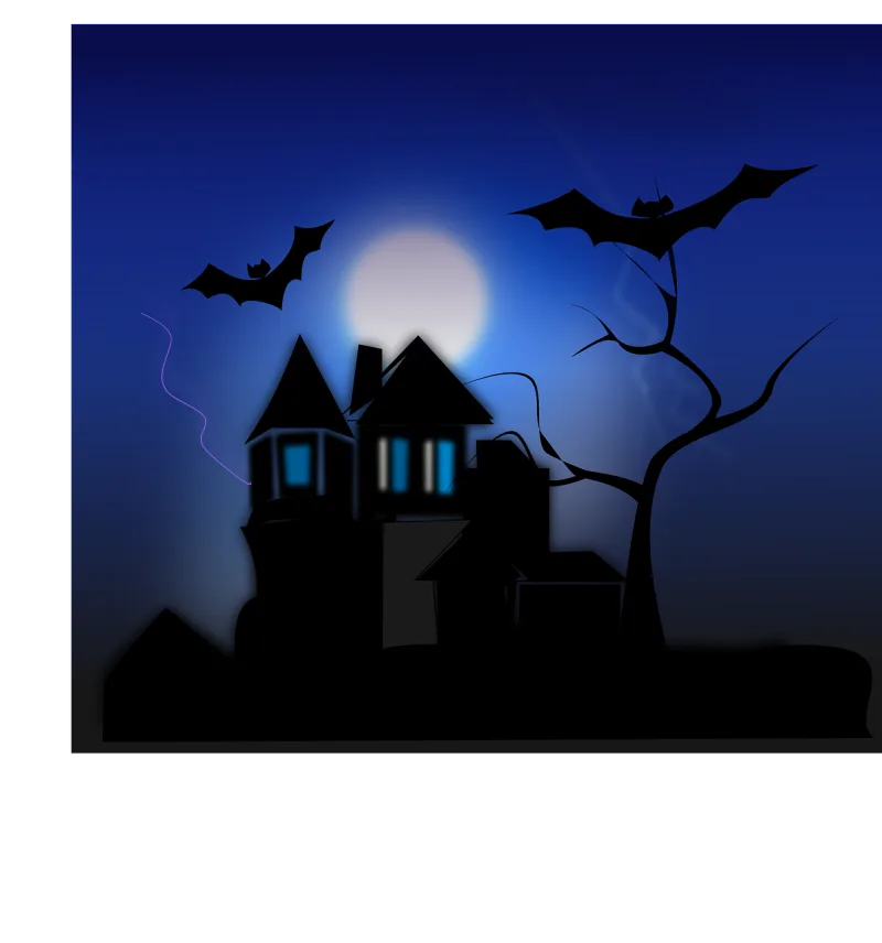 House Halloween Spooky Stickdatei – Kinder