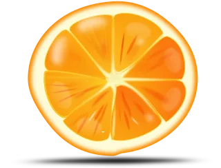 Orange Fruit Food Stickdatei