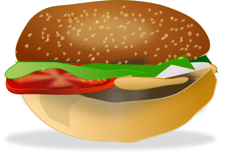 Hamburger Burger Fastfood Stickdatei – Essen & Trinken