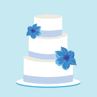 Cake Wedding Dessert Stickdatei