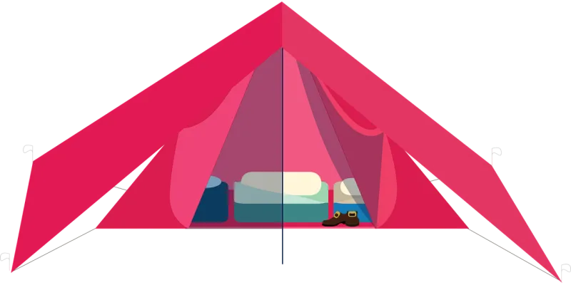 Graphic Nature Camping Stickdatei – Natur