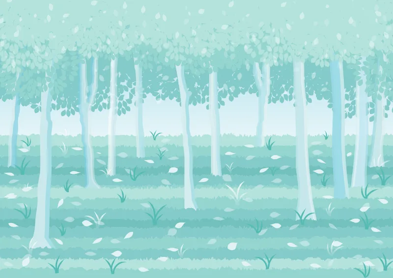 Forest Blue Green Stickdatei – Natur