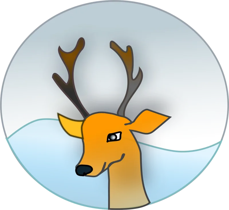 Reindeer Mammal Animal Stickdatei – Weihnachten