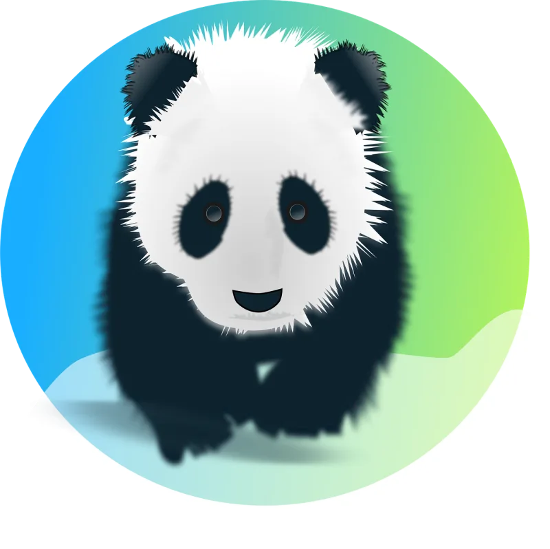 Panda Bear Giant Stickdatei – Tiere