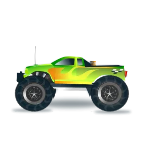 Monster Truck Motor Stickdatei