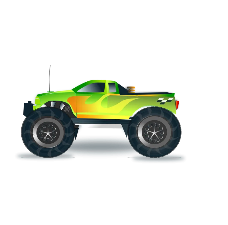 Monster Truck Motor Stickdatei – Fahrzeuge