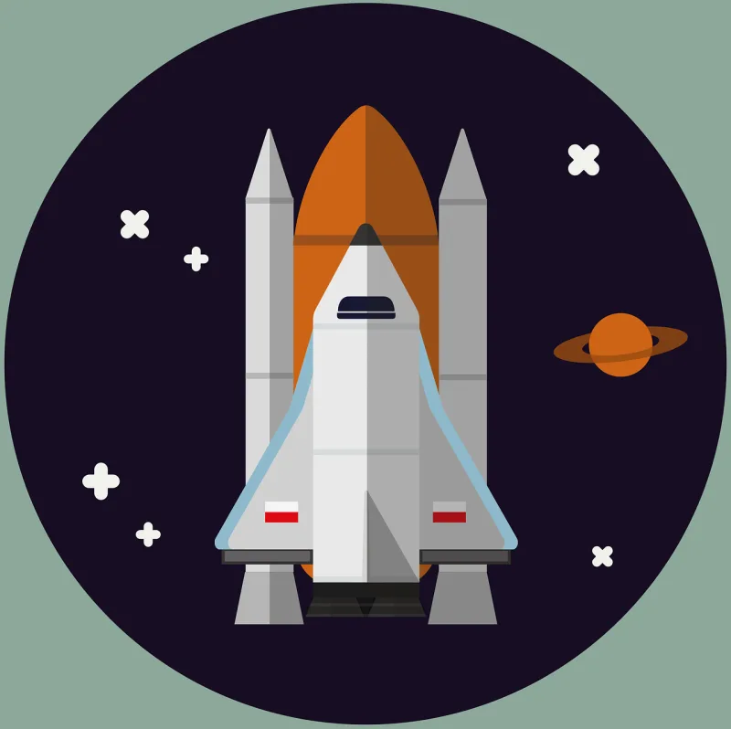 Rocket Cosmos Space Stickdatei – Kinder