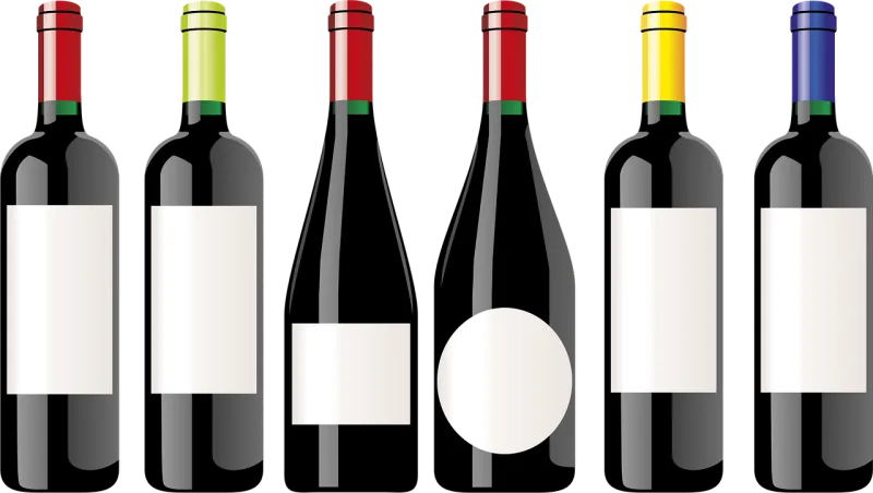 Bottle Wine Alcohol Stickdatei – Essen & Trinken