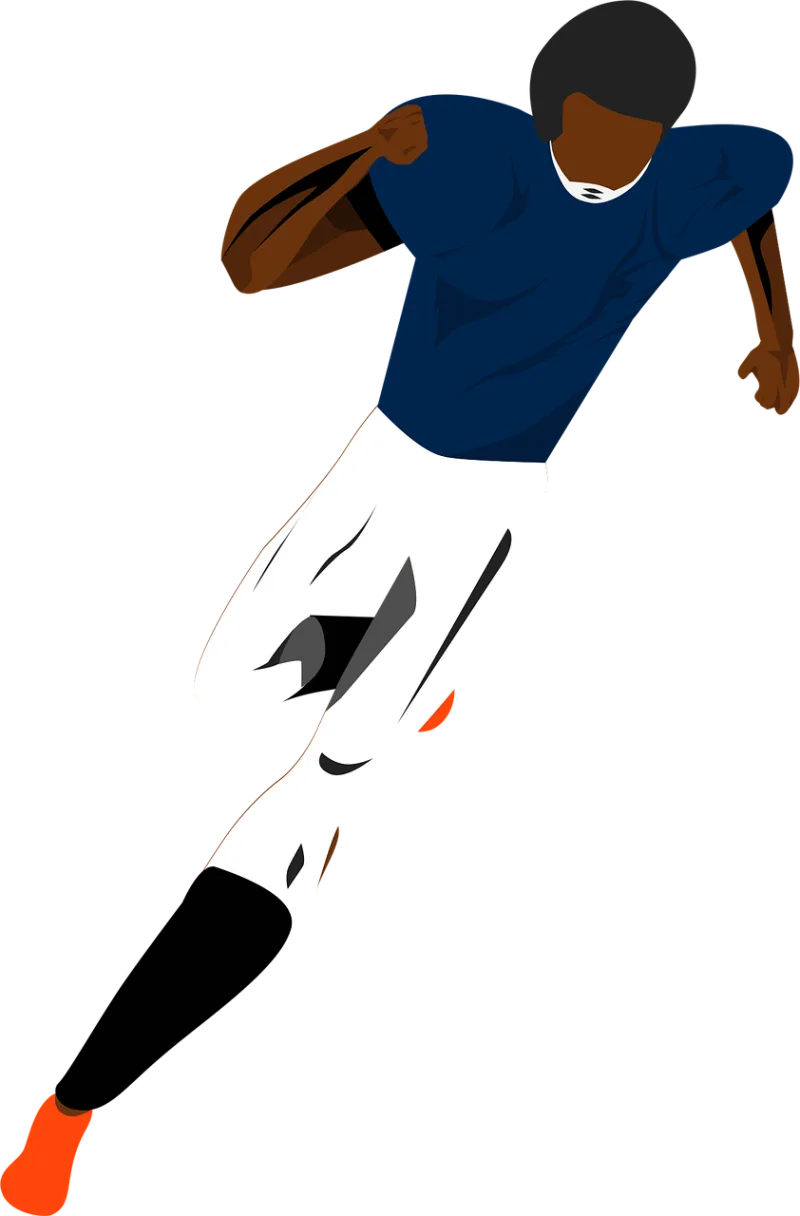 Football player running American football Nfl player Stickdatei – Sport