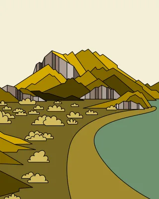 Travel Destination Landscape Stickdatei