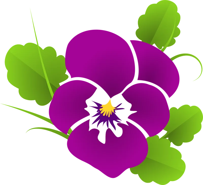 Pansy Violet Viola Stickdatei – Blumen