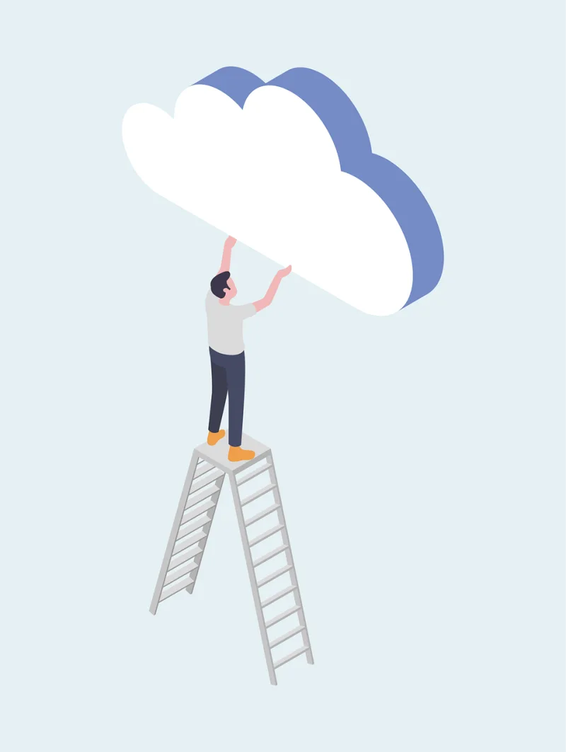 Cloud Man Sky Stickdatei – Natur