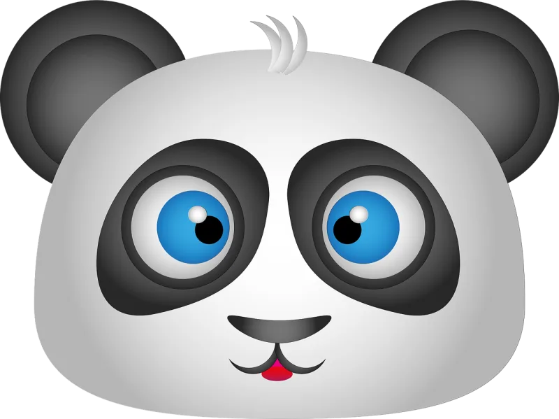 Giant panda Animal Nature Stickdatei – Tiere