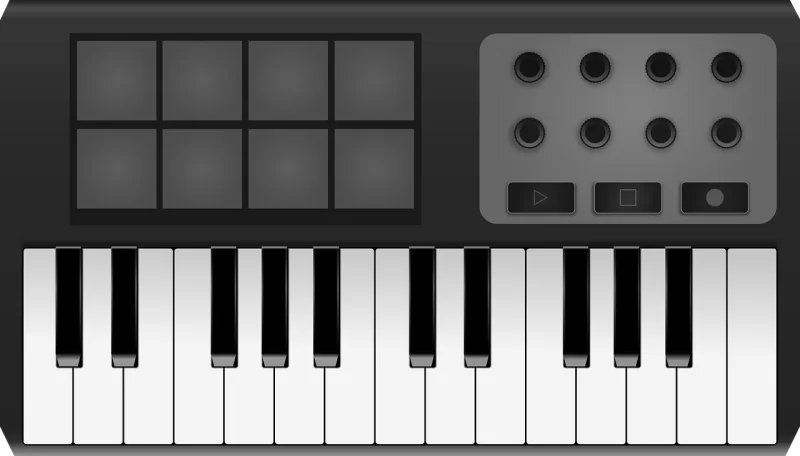 Midi keyboard Music Keyboard Stickdatei – Musik