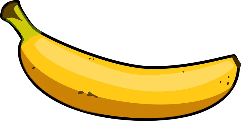 Banana Yellow Fruit Stickdatei – Essen & Trinken
