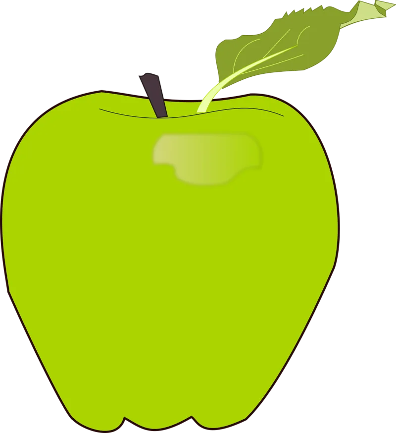 Green Apple Fruit Stickdatei – Essen & Trinken