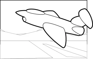 Jet Plane Airplane Stickdatei