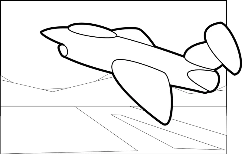 Jet Plane Airplane Stickdatei – Kinder