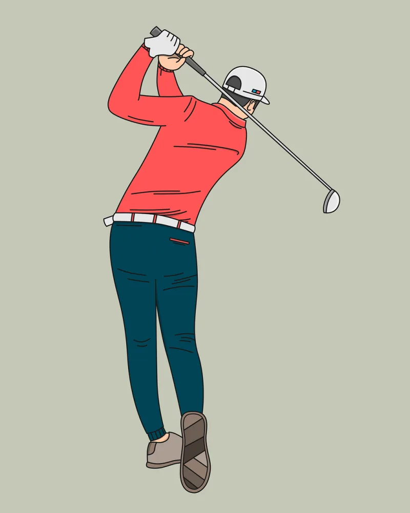 Golf Golfer Sport Stickdatei – Sport