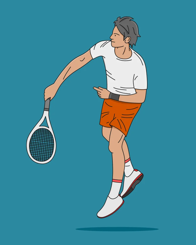 Tennis Racquet Swing Stickdatei – Sport