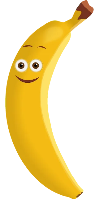 Banana Smile The fruit Stickdatei