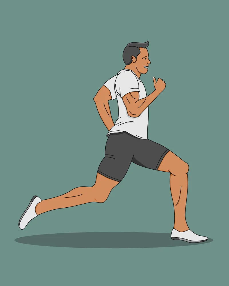 Running Jogging Athletic Stickdatei – Sport