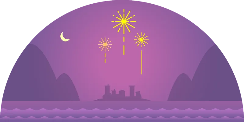 Celebrate Firework Celebration Stickdatei – Kinder