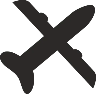 Aircraft Fly Icon Stickdatei – Kinder