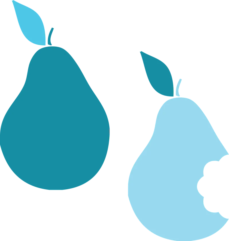 Pear Fruit Bitten Stickdatei – Essen & Trinken